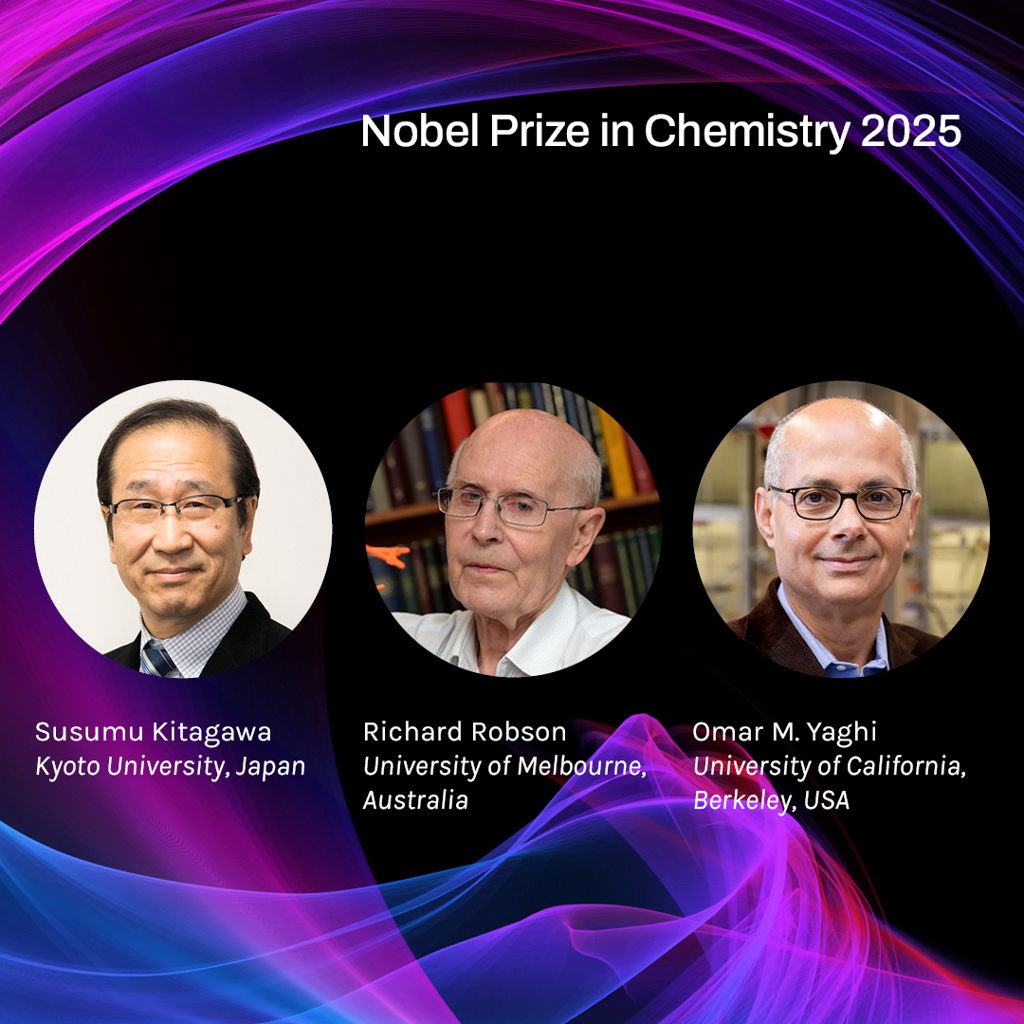 Optica Congratulates 2025 Nobel Chemistry Prize Recipients