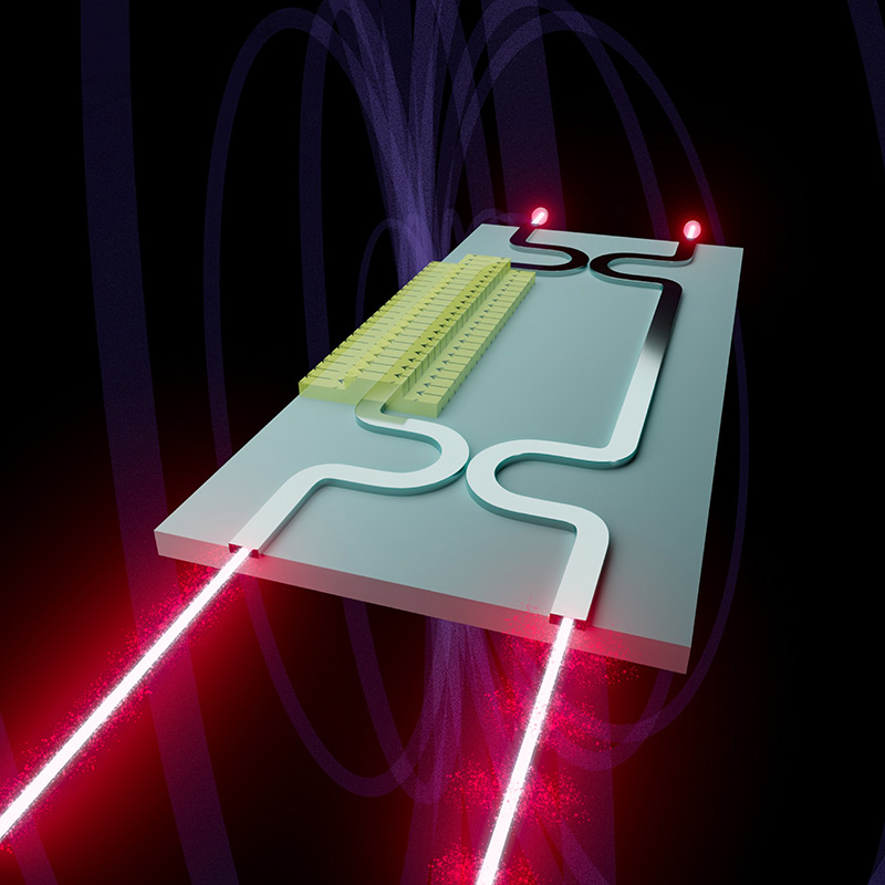Chip-scale magnetometer uses light for high-precision magnetic sensing