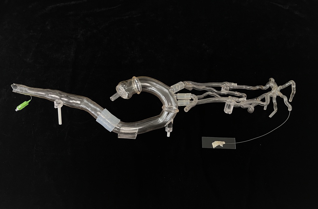 The experimental set up, a small probe.