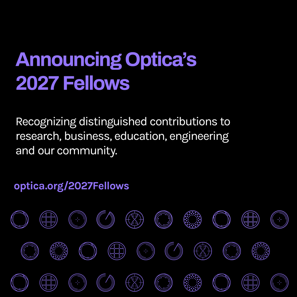 Optica announces 2027 Fellows class