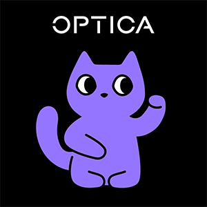 [image] Opticat waving in the style of a maneki neko cat
