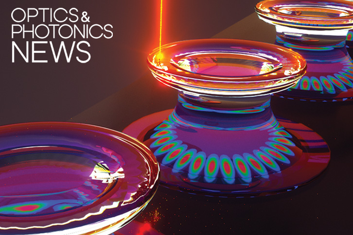 a red laser reflected in glass