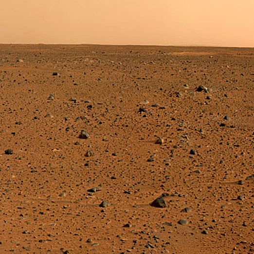 The first color image of Mars