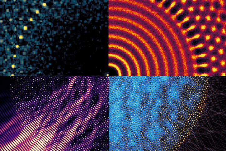 Illustration of a simulated material called a gyromorph. 